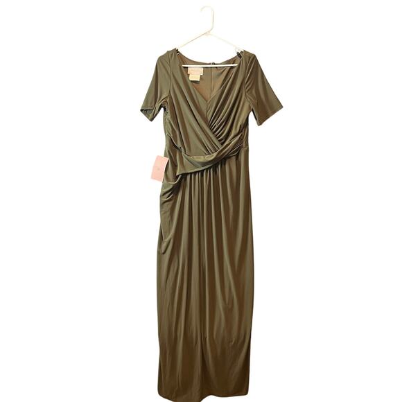 belted long sleeve maxi dress Draped Belted Long-Sleeve Maxi Dress  Nocturne